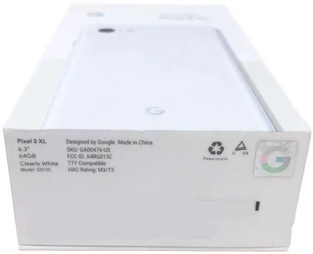 Alt view image 6 of 13 - Google Pixel 3 XL 64GB Unlocked 4G LTE 6.3" P-OLED Display 4GB RAM 12.2MP Rear & Dual 8MP+8MP Front Camera Phone - Clear White