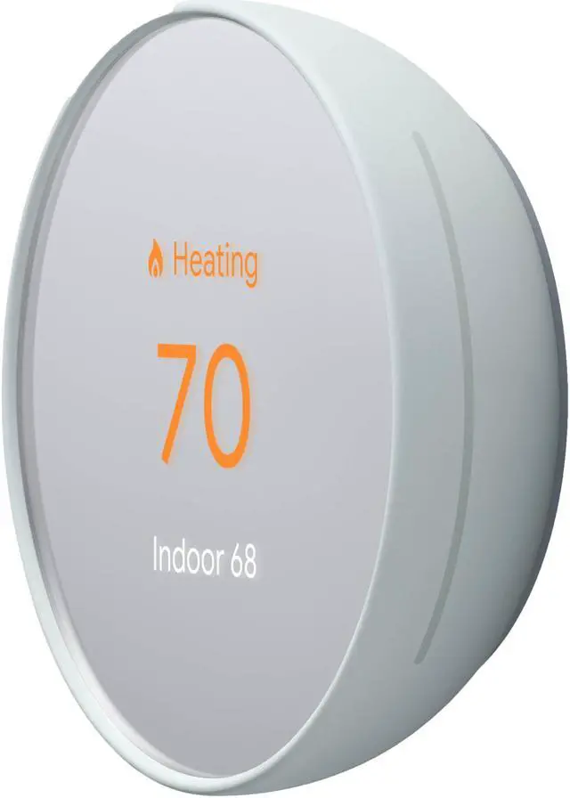 Alt view image 2 of 7 - Google Nest Thermostat 4th Gen GA02083-US  Programmable Smart Wi-Fi Thermostat for Home - Fog