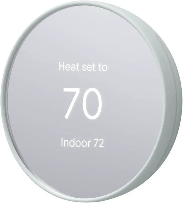 Alt view image 4 of 7 - Google Nest Thermostat 4th Gen GA02083-US  Programmable Smart Wi-Fi Thermostat for Home - Fog