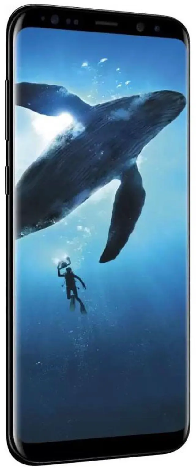 Alt view image 3 of 8 - Samsung Galaxy S8+ Plus 64GB G955U GSM Unlocked 4G LTE 6.2" Super AMOLED 4GB RAM 12MP Camera Smartphone - Midnight Black - USA Version