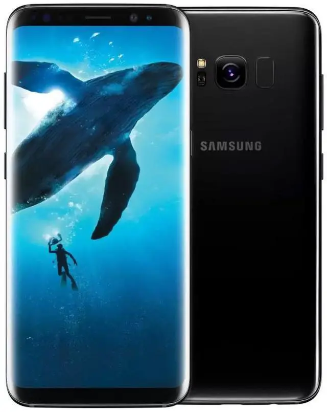 Alt view image 4 of 8 - Samsung Galaxy S8+ Plus 64GB G955U GSM Unlocked 4G LTE 6.2" Super AMOLED 4GB RAM 12MP Camera Smartphone - Midnight Black - USA Version