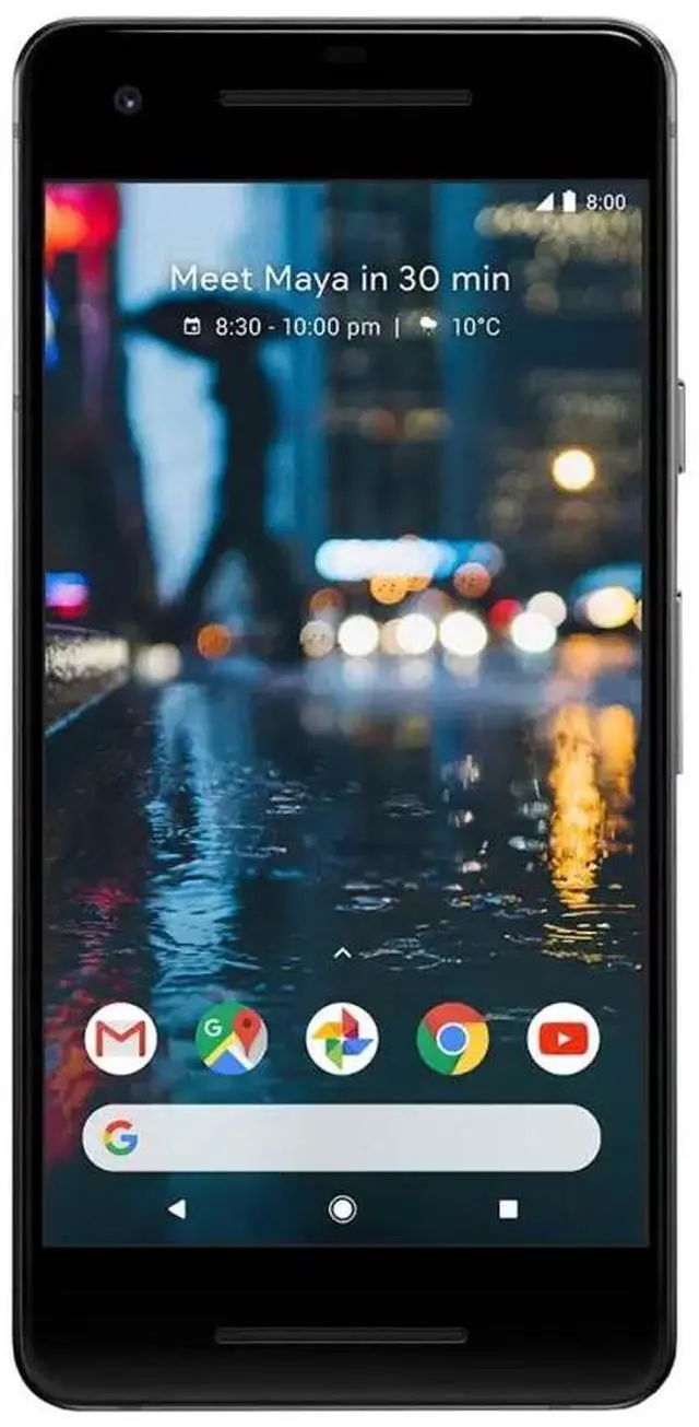 Main image of Google Pixel 2 64GB G011A GSM + CDMA Factory Unlocked 5" AMOLED Display 4GB RAM 12.2MP Smartphone - Just Black - USA Version