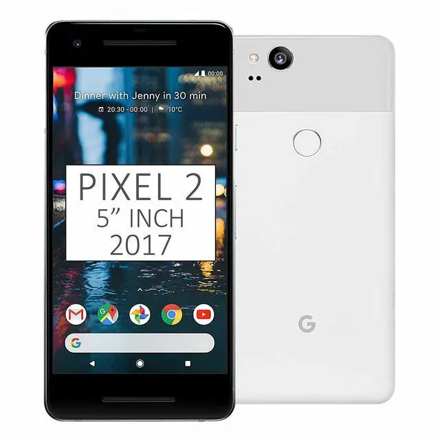 Alt view image 3 of 9 - Google Pixel 2 64GB G011A GSM + CDMA Factory Unlocked 5" AMOLED Display 4GB RAM 12.2MP Smartphone - Clearly White - USA Version
