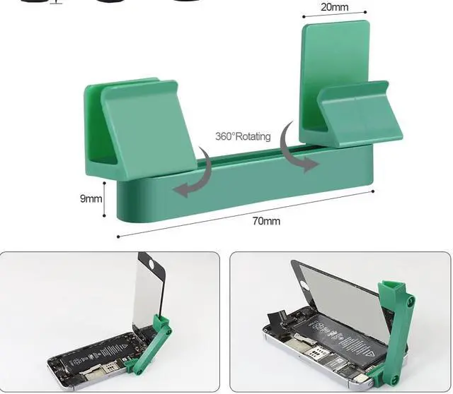 Alt view image 4 of 7 - BST-610 13in1 Phone Opening Repair Tools Kit Phone Rotary Stand Holder Screwdriver for iPhone Samsung Electronic Hand Tools Set