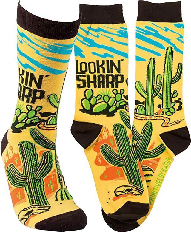 Main image of Primitives By Kathy Mens Lookin Sharp Socks One Size