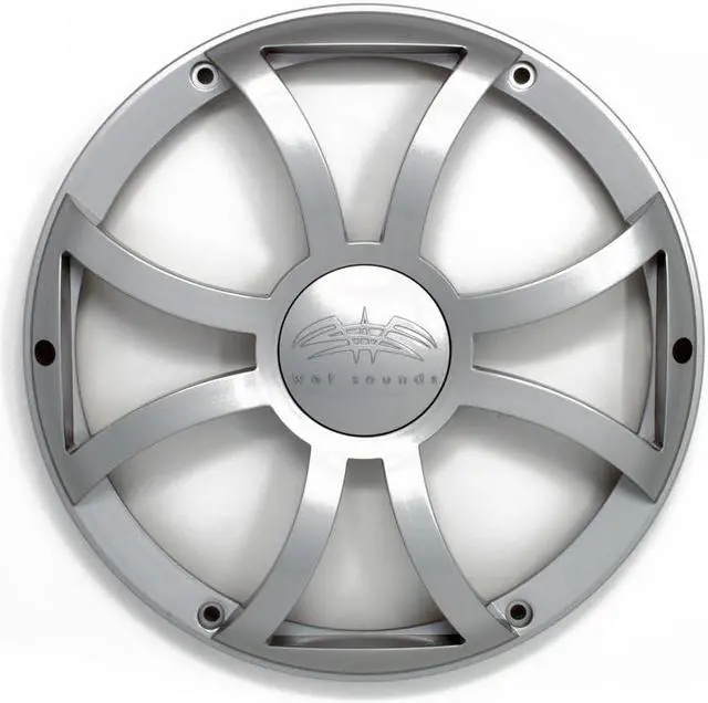 Alt view image 4 of 4 - Wet Sounds Revo 10" Subwoofer & Grill - Black Subwoofer & Silver XS Grill - 2 Ohm