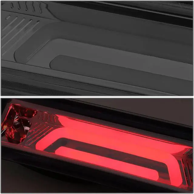 Alt view image 3 of 6 - DNA Motoring 3BL-FM87-3D-LED-SM For 1987 to 1993 Ford Mustang GT / Cobra Hatchback w/Spoiler Rear Center 3D LED Bar Third 3rd Tail Brake Light Smoked Housing 88 89 90 91 92