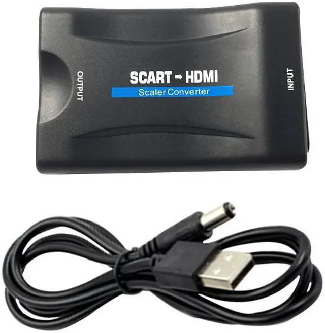 Main image of SCART To HDMI Adapter 1080P HDVideo Audio Upscale Converter Adapter for HD TV DVD for Sky Box STB Plug and Play with DC Cable S
