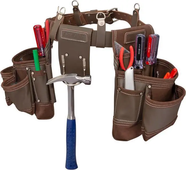 Alt view image 2 of 12 - Estwing 94746 14 Pocket Leather Framer's Set