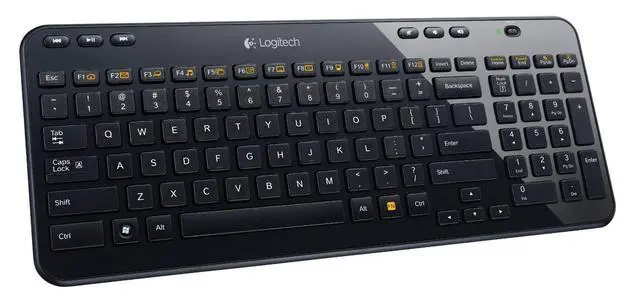 Alt view image 2 of 2 - Logitech K360 Wireless Keyboard Glossy Black