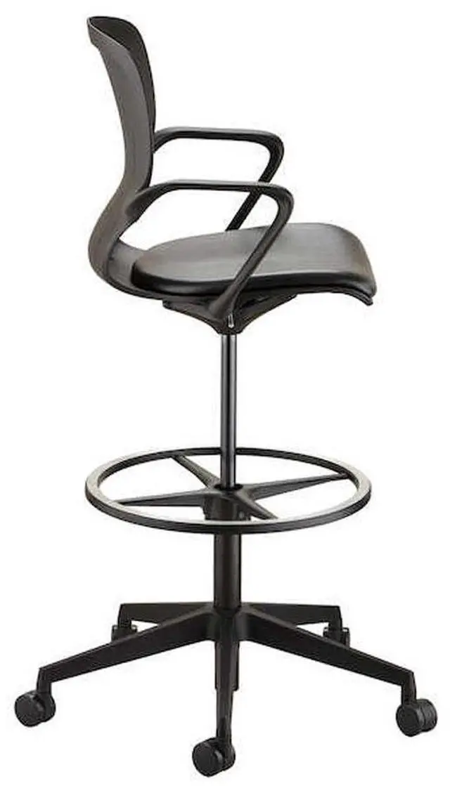 Alt view image 2 of 10 - Safco Shell Extended-Height Chair Black