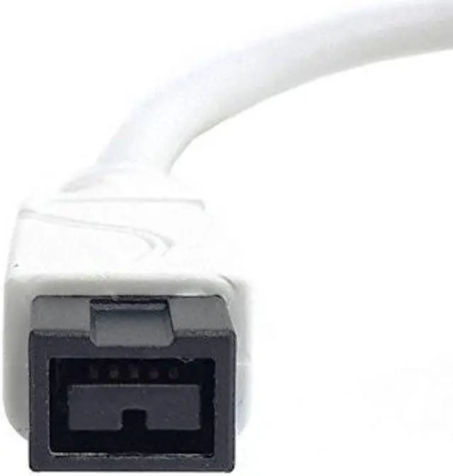 Alt view image 3 of 6 - The  White IEEE 1394 6PIN Female to 1394b 9PIN male Firewire 400 TO 800 Cable 10cm