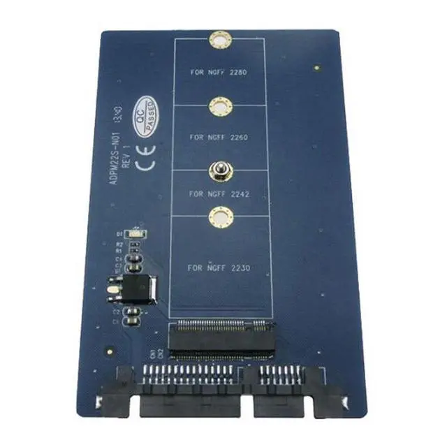 Alt view image 2 of 3 - B key (M.2) NGFF SSD M.2 to 22pin SATA card 2.5 SATA to B key NGFF(M.2) SSD converter