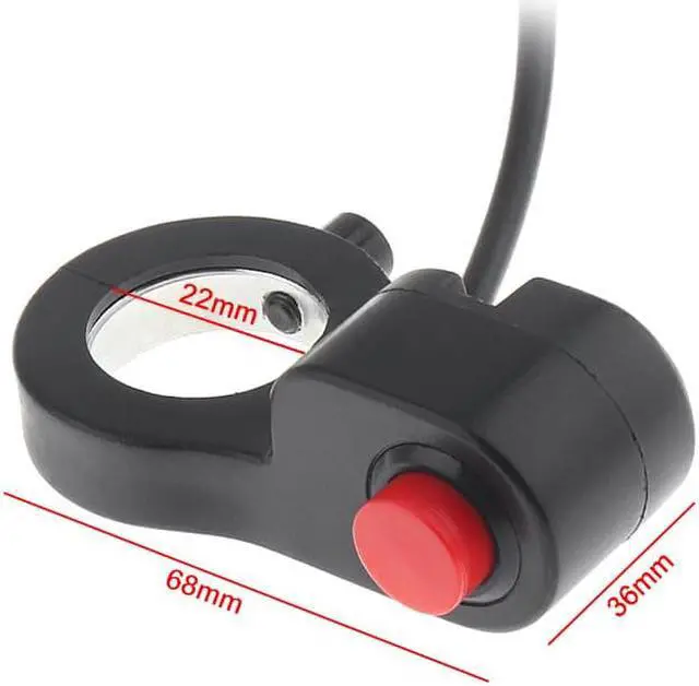 Alt view image 2 of 7 - Motorcycle Accessories 22MM Handlebar Speaker Start Connector Button Switch for Motorcycle Electric Car