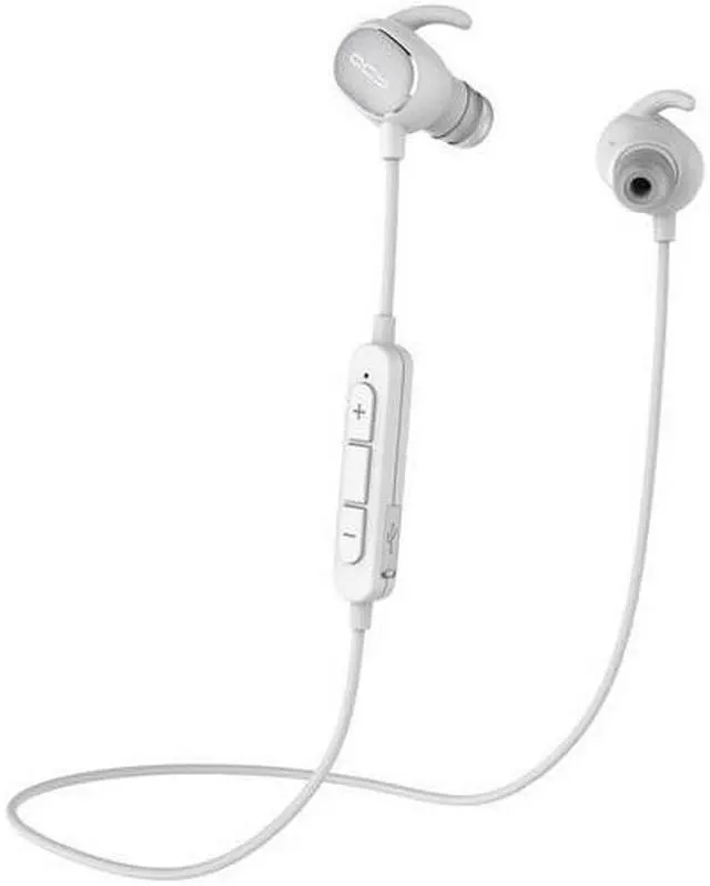 Main image of QCY QY19 IPX4-rated sweatproof cuffie bluetooth 4.1 wireless auricolari sportivi da corsa aptx auricolari auricolare stereo con IL MIC (White)