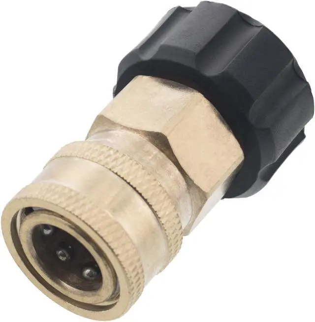 Alt view image 2 of 2 - 50 Erie Tools Pressure Washer 3/8in. Female NPT to M22 Quick Connect Socket Coupler 14 mm