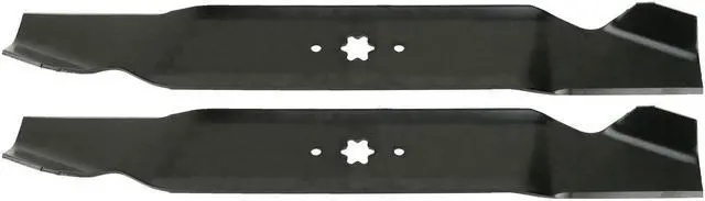 Main image of 2 USA Mower Blades® MTD616SBP High Lift for MTD 490-110-M115 742-04087 742-04087-0637 742-04126 942-0616 Length 21-3/16 in. Width 2-3/4 in. Thickness .150 in. Center Hole 6 Point Star 42 in. Deck