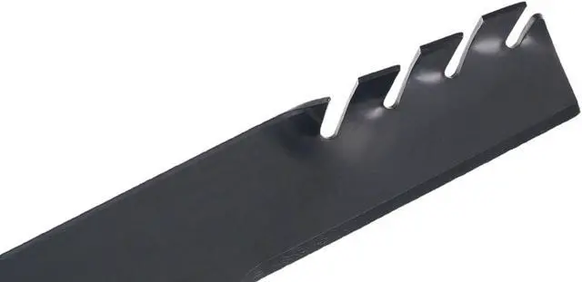 Alt view image 6 of 6 - (8) USA Mower Blades Mulching Blade Fits AYP® 127843 134149 138498 138971 Length 21 in. Width 2 1/2 in. Thickness .204 in. Center Hole 5 Point Star 42 in. Deck