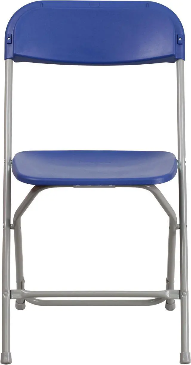 Alt view image 5 of 20 - HERCULES Series 650 lb. Capacity Premium Blue Plastic Folding Chair