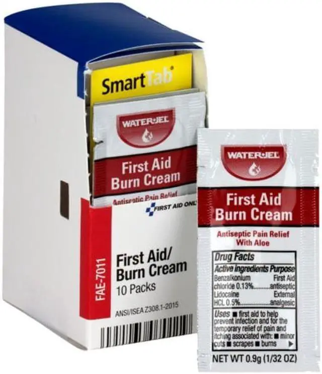 Alt view image 9 of 19 - First Aid Only Inc First Aid Burn Cream 10/PK White FAE7011