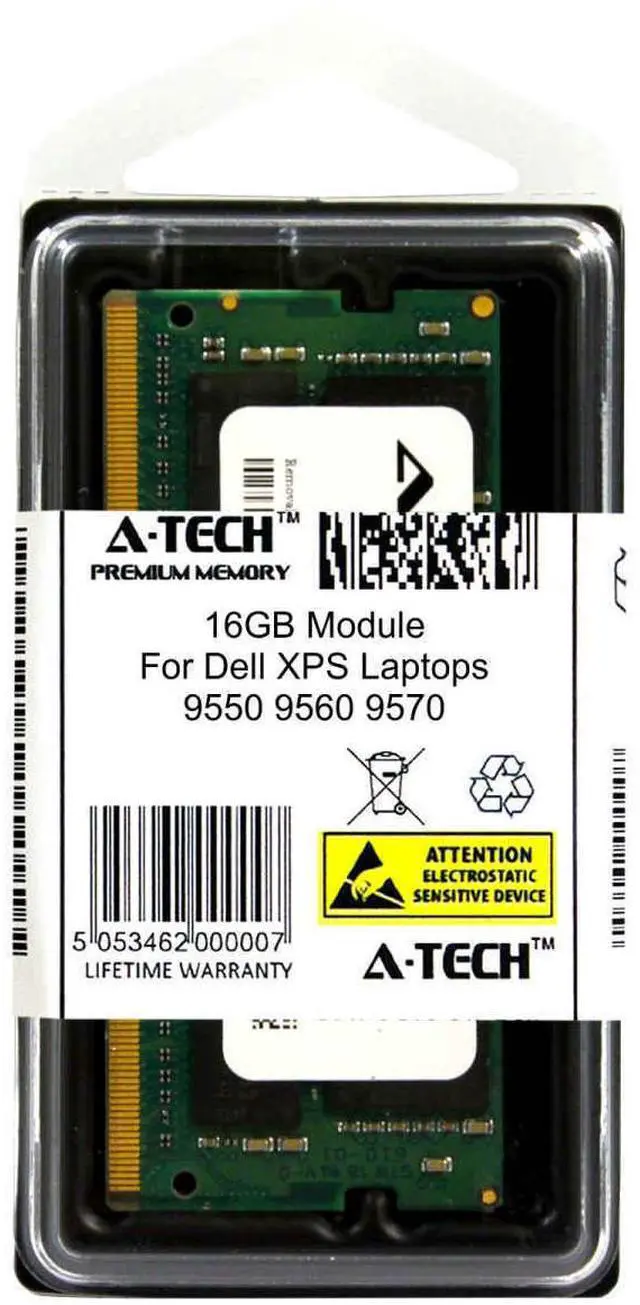 Alt view image 2 of 3 - 16GB DDR4 2666 SODIMM Laptop Memory RAM for DELL XPS 15" 9550 9560 9570 1x 16G