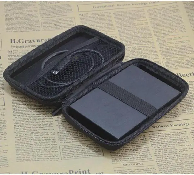 Alt view image 4 of 5 - Portable 2.5 Inch HDD Protection Box Fashion Portable Zipper External Standard 2.5 GPS Hard Disk Drive Device Storage Box