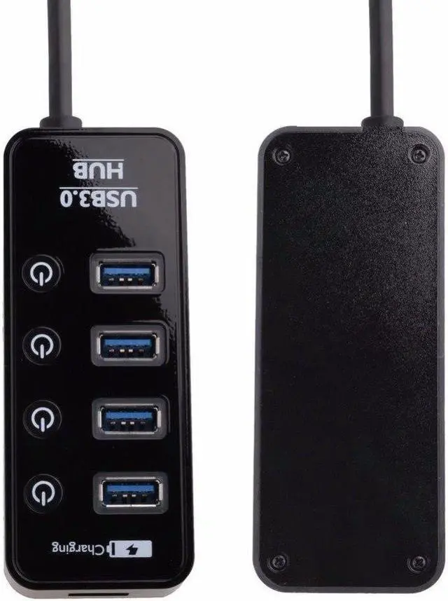 Alt view image 2 of 5 - USB 3.0 HUB USB-A To 4 Port 3.0 With Smart Fast Charging LED ON/OFF Switch