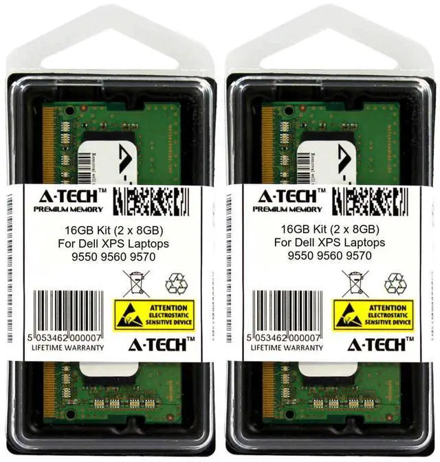 Alt view image 2 of 3 - 16GB 2x 8GB DDR4 2666 SODIMM Laptop Memory RAM for DELL XPS 15" 9550 9560 9570