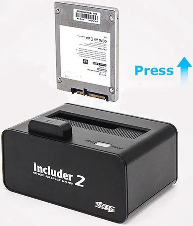 Alt view image 2 of 6 - High Speed 5Gbps USB 3.0 to SATA 1-Bay External Hard Drive Docking Station For 2.5 Inch 3.5 Inch SATA Laptop Desktop HDD SSD