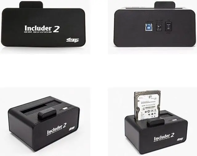 Alt view image 3 of 6 - High Speed 5Gbps USB 3.0 to SATA 1-Bay External Hard Drive Docking Station For 2.5 Inch 3.5 Inch SATA Laptop Desktop HDD SSD