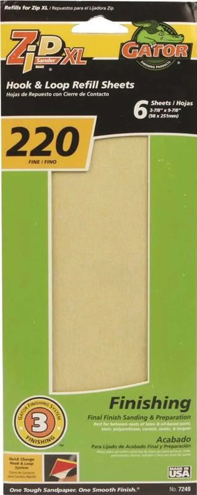 Alt view image 2 of 2 - Ali Industries 7249 Refill Sheet 220# Zip Sander Xl - Refill - Pack Of 6