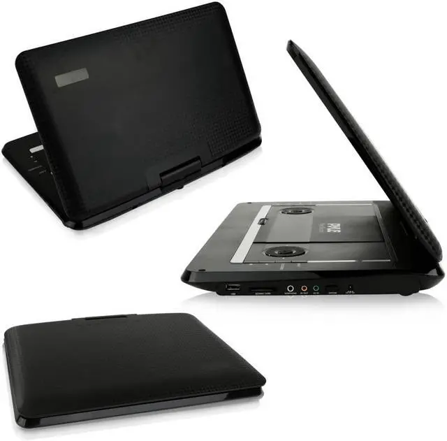Alt view image 3 of 11 - Pyle PDV156BK 17.8" Portable Multimedia Disc Player,15.6" Display HD Widescreen Display, Built-in Rechargeable Battery, USB/SD Card Memory Readers