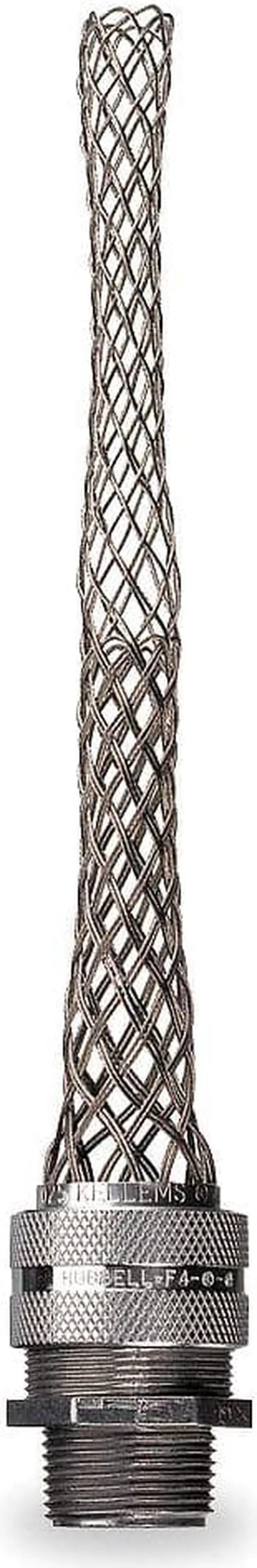 Alt view image 4 of 6 - Hubbell 07401018 Deluxe Cord Grip, Straight Male, 3/4" with Mesh, 0.62"-0.75" Cable