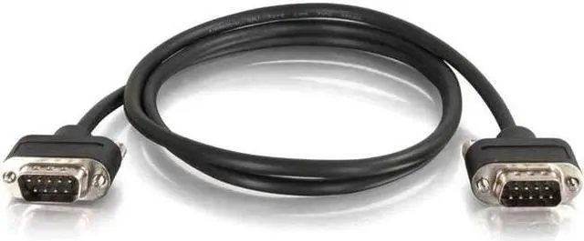 Alt view image 2 of 6 - C2G 52167 Serial RS232 DB9 Null Modem Cable with Low Profile Connectors M/M, In-Wall CMG-Rated, Black (10 Feet, 3.04 Meters)