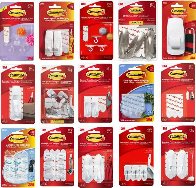 Alt view image 5 of 20 - 3M Command Clr Mini Hooks 17006CLR-ES-6PK Unit: EACH