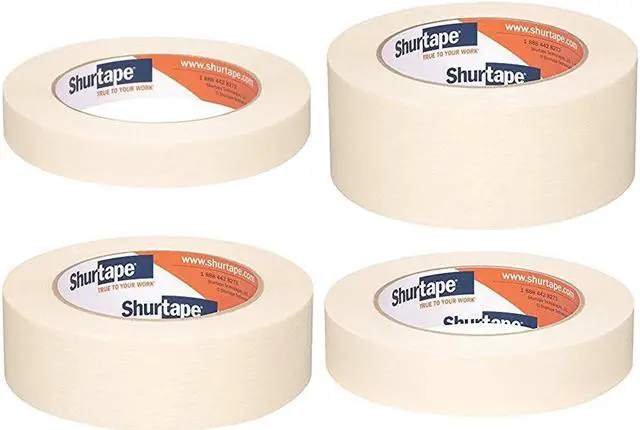 Alt view image 2 of 11 - Shurtape CP-105 General-Purpose Grade Crepe Paper Masking Tape: 1 in x 60 yds. (Natural) - OEM