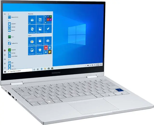 Alt view image 8 of 10 - Samsung - Galaxy Book Flex Alpha 2-in-1 13.3" QLED Touch-Screen Laptop - Intel Core i5 - 8GB Memory - 256GB SSD - Royal Silver NP730QCJ-K01US Tablet Notebook PC Computer