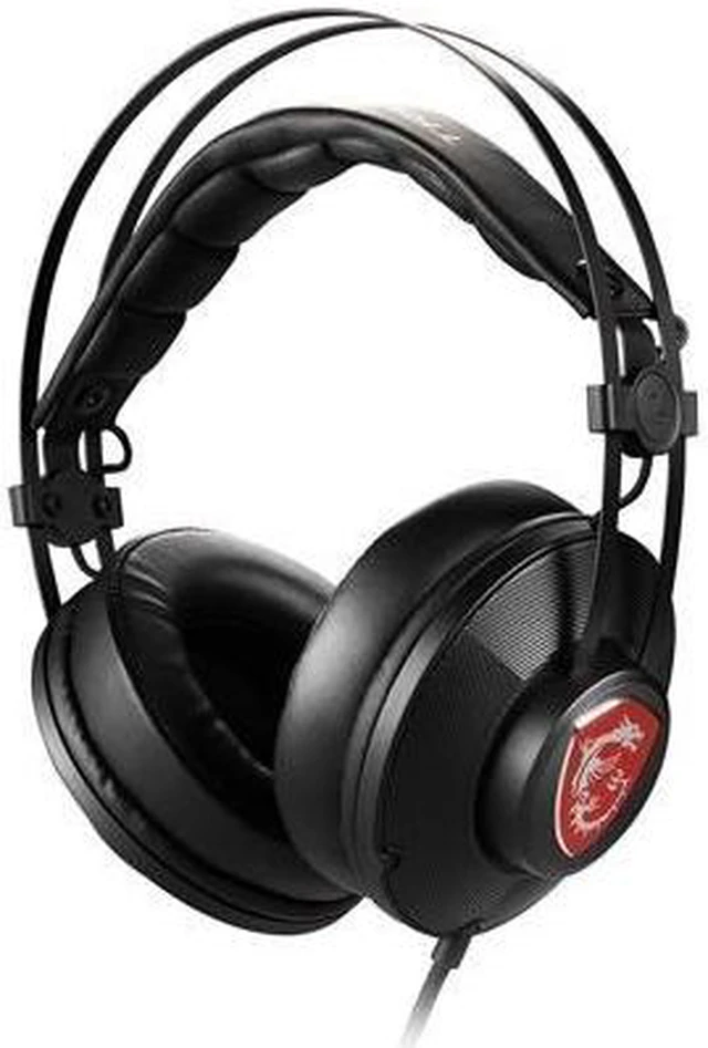 Alt view image 2 of 8 - MSI H991 Wired PC Gaming Headset with Microphone, Black
