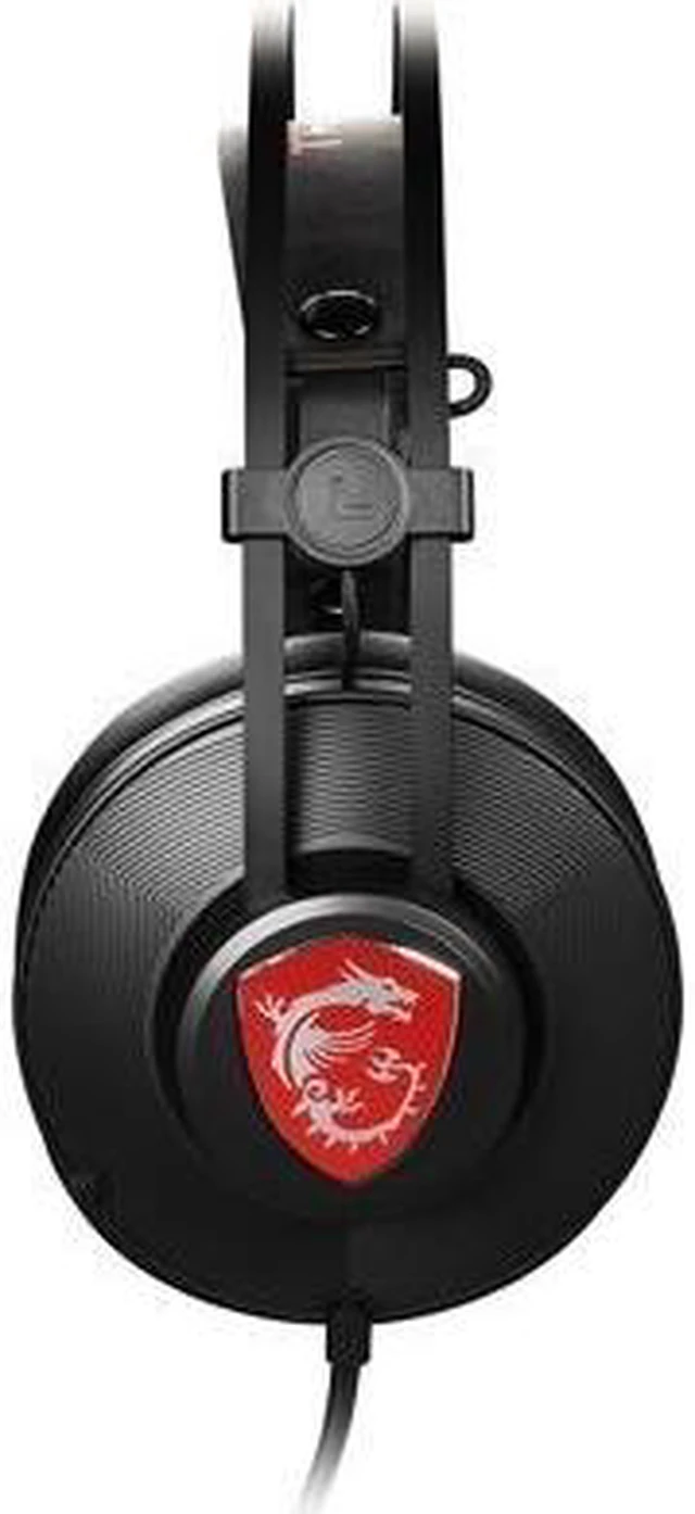 Alt view image 3 of 8 - MSI H991 Wired PC Gaming Headset with Microphone, Black