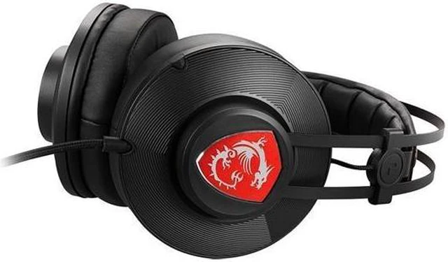 Alt view image 8 of 8 - MSI H991 Wired PC Gaming Headset with Microphone, Black