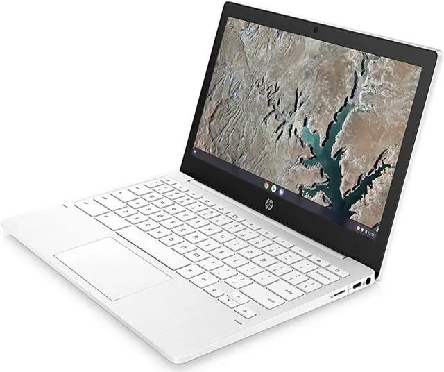 Alt view image 2 of 3 - HP Chromebook 11A-NA0021 11.6" 4GB 32GB eMMC Mediatek MT8183 2.0GHz ChromeOS, Snow White