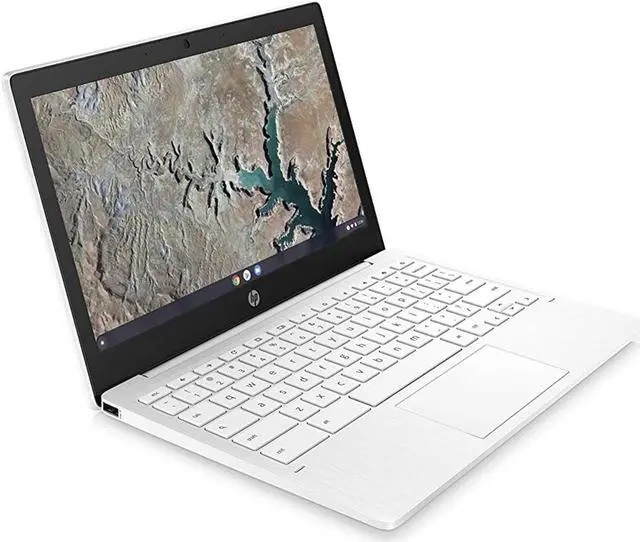 Alt view image 3 of 3 - HP Chromebook 11A-NA0021 11.6" 4GB 32GB eMMC Mediatek MT8183 2.0GHz ChromeOS, Snow White