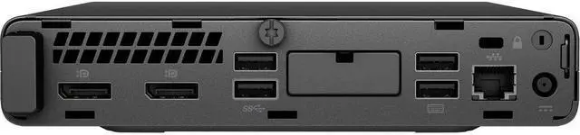 Alt view image 3 of 7 - HP EliteDesk 800 G4 Mini PC 8GB 256GB SSD Core i5-8500T 2.1GHz Win10P, Black