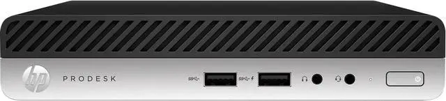 Alt view image 2 of 3 - HP ProDesk 400 G5 Mini PC 4GB 500GB Core i5-9500T 2.2GHz Win10P, Black