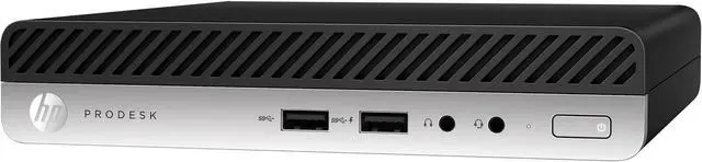 Alt view image 3 of 3 - HP ProDesk 400 G5 Mini PC 4GB 500GB Core i5-9500T 2.2GHz Win10P, Black