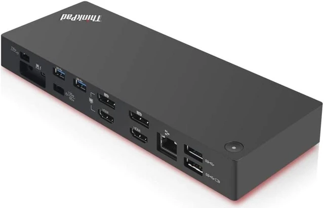 Alt view image 2 of 4 - Lenovo ThinkPad Thunderbolt 3 Dock Gen 2 135W Power Delivery Docking Station, Black