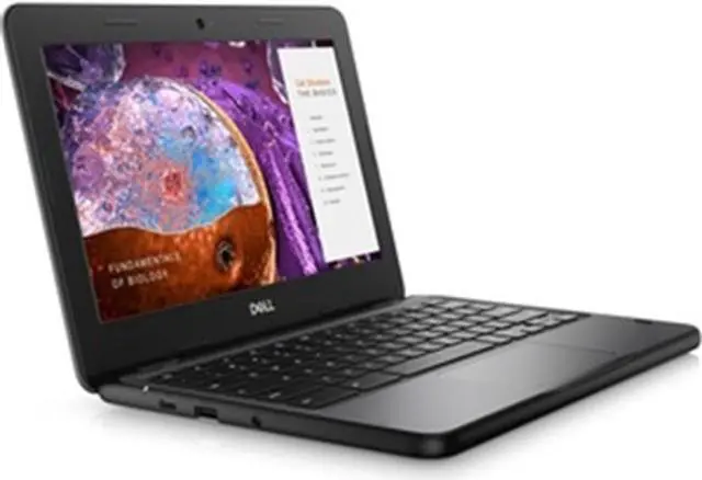 Alt view image 3 of 3 - Dell Chromebook 11 3100 11.6" Touch 8GB 32GB eMMC Celeron® N4500 2GHz ChromeOS, Black