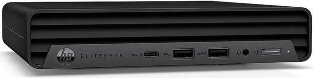 Alt view image 2 of 4 - HP EliteDesk 800 G6 Mini PC 8GB 256GB SSD Core i5-10500T 2.3GHz Win10P, Black