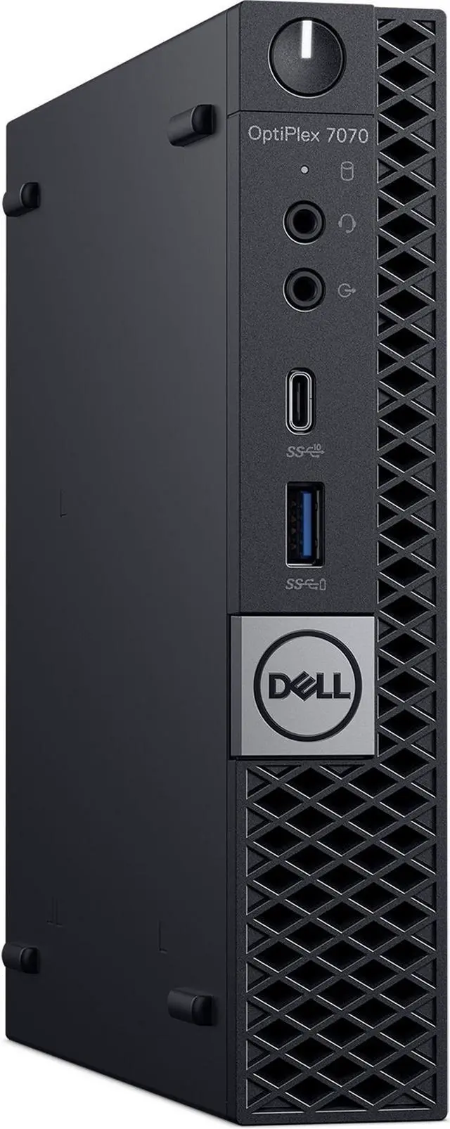 Main image of Dell Optiplex 7070 MicroTower 16GB 256GB SSD Core i7-9700T 2.0GHz WIN11P, Black