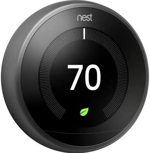 Main image of Google T3016US Smart Programmable Wi-Fi Thermostat, Black